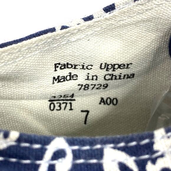 SOHO Hawaiian Print Platform Sneakers Women 7 Blue White Tropical Floral Summer - Picture 8 of 9